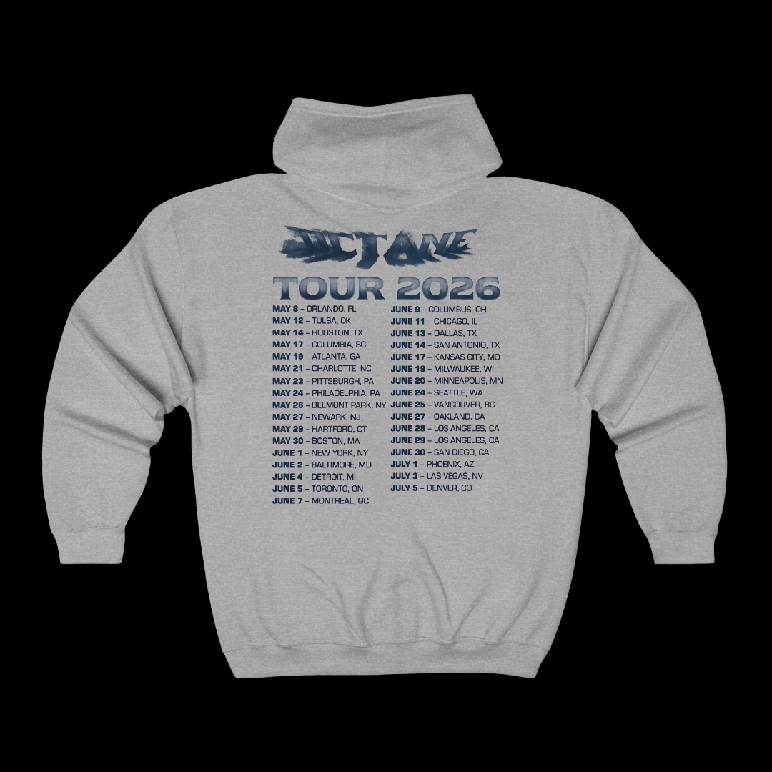 DON TOLIVER MERCH - RESEARCH FACILITY TOUR DATES ZIP HOODIE