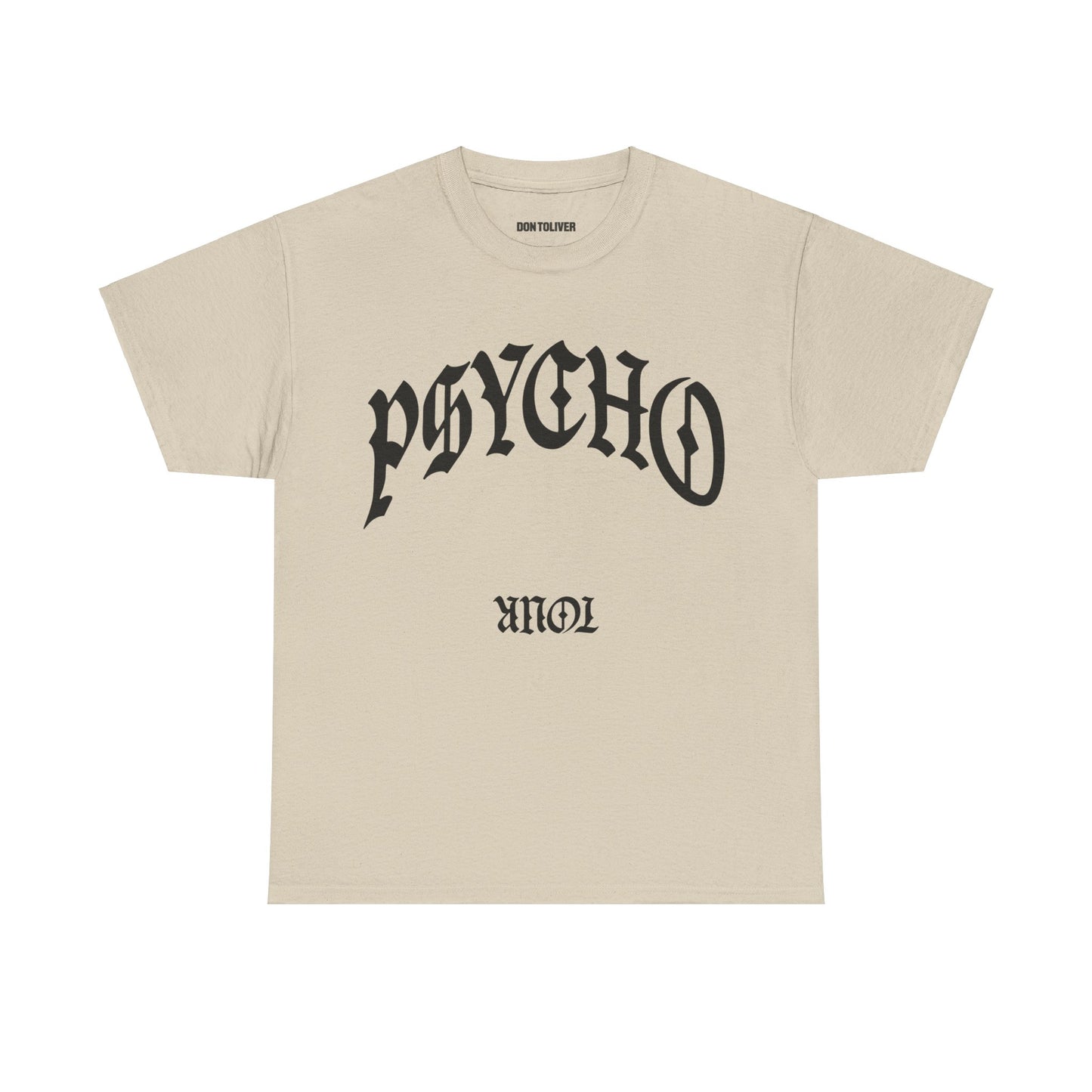 DON TOLIVER MERCH - HARDSTONE PSYCHO BEIGE SIGNATURE TOUR DATES TEE