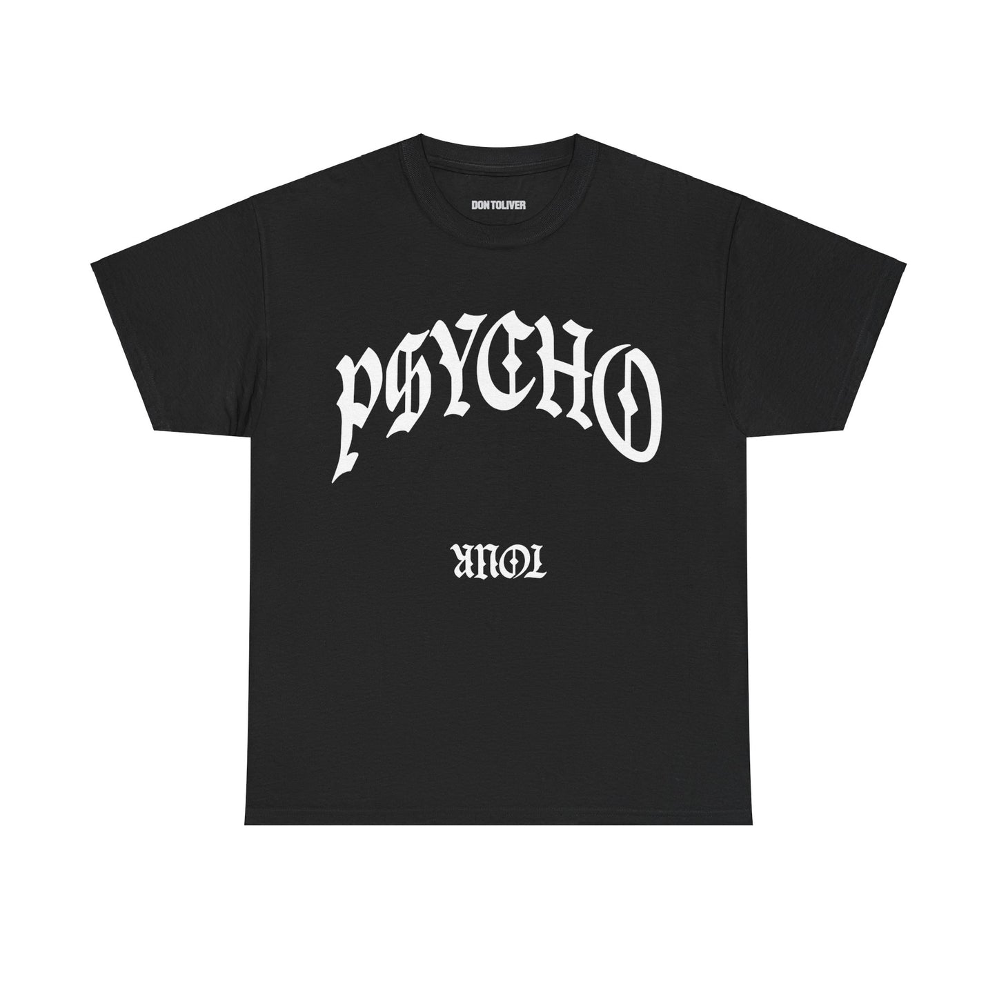 DON TOLIVER MERCH - HARDSTONE PSYCHO BLACK TOUR DATES TEE