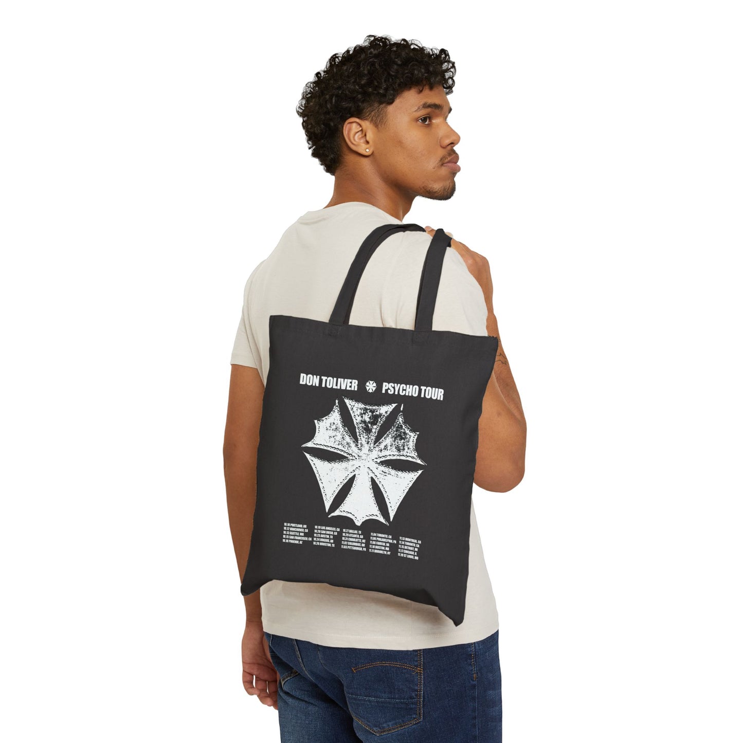 DON TOLIVER MERCH - HARDSTONE PSYCHO TOUR TOTE BAG