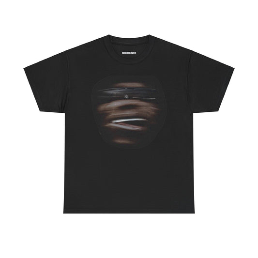 DON TOLIVER MERCH - HARDSTONE PSYCHO BLACK BLURRED FACE TOUR DATES TEE