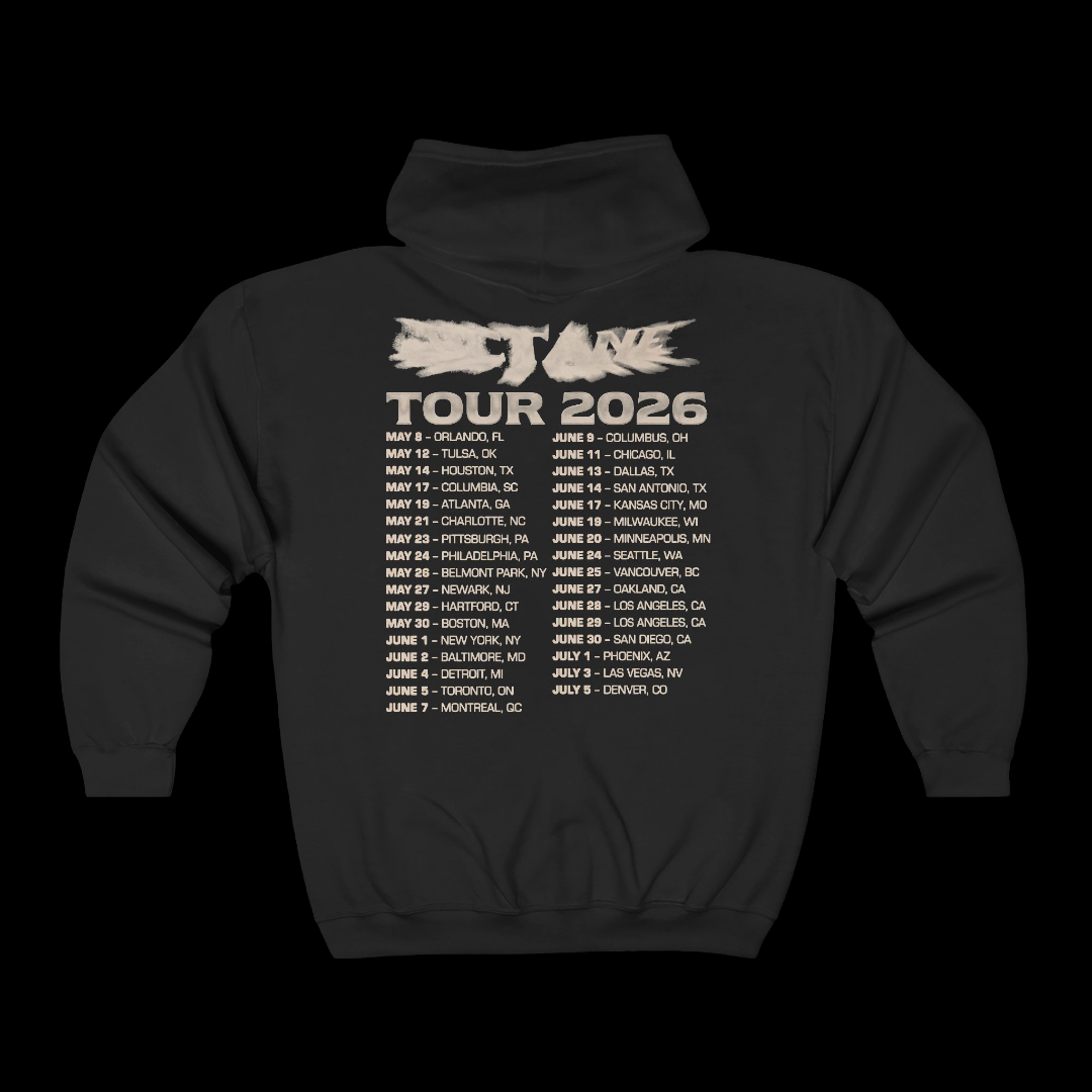 DON TOLIVER MERCH - NUCLEAR TOUR DATES ZIP HOODIE